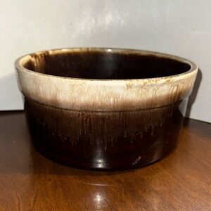 Vintage McCoy 0143 Brown Drip 7” Souffle Casserole Souffle Bowl